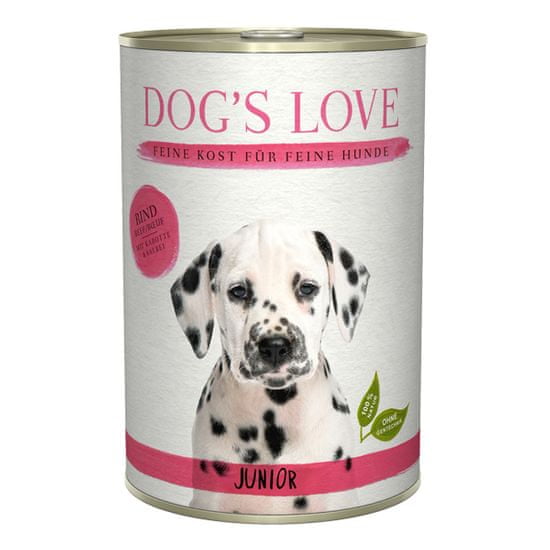 Dog's Love konzerva Junior Classic hovädzie 400 g