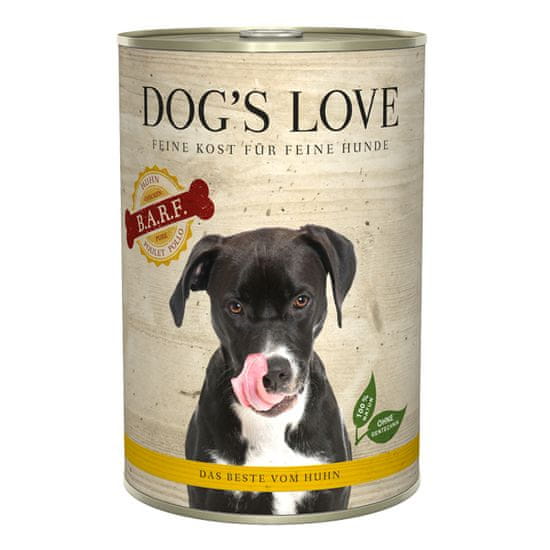 Dog's Love konzerva B.A.R.F. kura 400 g