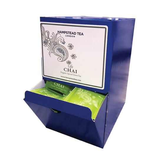 Hampstead Tea London BIO Chai zelený detoxikačný čaj s orientálnym korením 250 ks