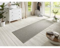 BT Carpet Behúň Nature 104273 Light Grey – na von aj na doma 80x250