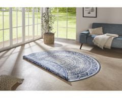 NORTHRUGS Kusový koberec Twin Supreme 104166 Siruma Blue/Cream – na von aj na doma 140x140 (priemer) kruh
