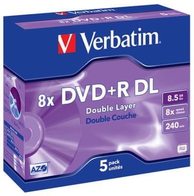 DVD-R Verbatim, vysoká kapacita, optické disky, dlhá životnosť