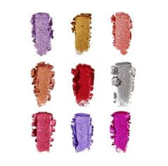Makeup Revolution Žiariace paletky trblietok (Pressed Glitter Palette) 9 x 1,2 g (Odtieň Illusion)
