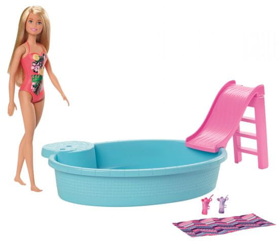 Mattel Barbie bábika a bazén