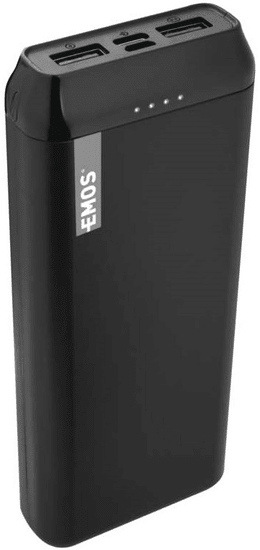 EMOS Powerbanka Alpha 20, 20 000 mAh + kábel USB-C 1613052300, čierna