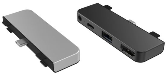 Hyper HyperDrive 4v1 USB-C Hub pre iPad Pro HY-HD319E-GRAY, šedý