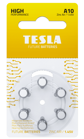 Tesla Batteries batérie do naslúchdiel PR10 Zinc Air (PR70/paper/6 ks) 1099137158