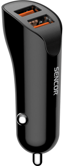 SENCOR SCH 335 Autonabíjačka 2× USB / 2,4 A