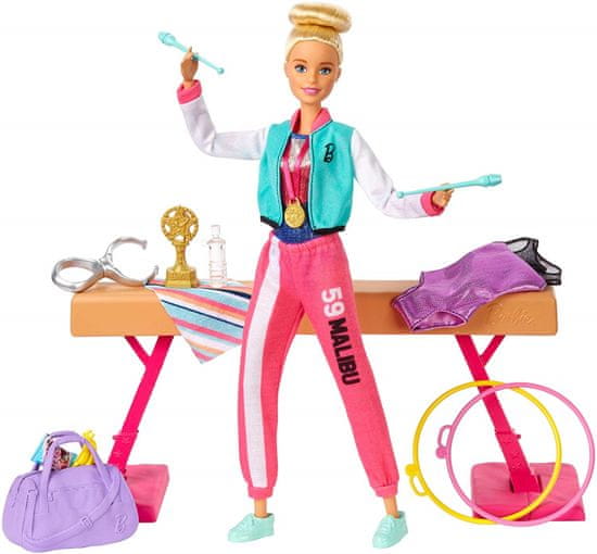 Mattel Barbie Gymnastka herný set - rozbalené
