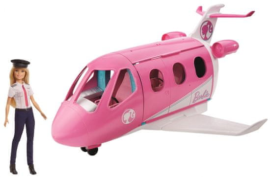 Mattel Barbie Lietadlo snov s pilotkou GJB33