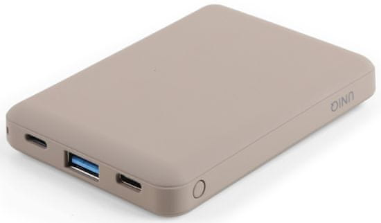 UNIQ Fuele Mini 8 000 mAh USB-C PD vrecková powerbanka UNIQA-FUELEMINI-BEIGE, béžová