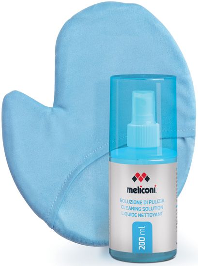 Meliconi 621004 C-200 G čistiaci sprej + rukavice z mikrovlákna