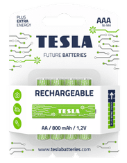 Tesla Batteries 1099137119 nabíjecí baterie AAA (HR03, mikrotužková, blister) 4 ks
