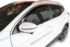 HEKO Deflektory / ofuky okien pre Nissan Qashqai J11 5D 2014-2021 4ks predne+zadne