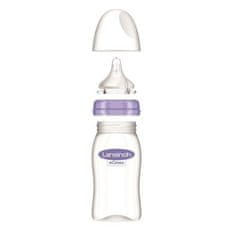 Lansinoh sklenená dojčenská fľaša 240ml s NaturalWave TM cumlíkom (M)