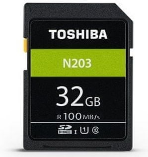 TOSHIBA SDHC 32GB N203 UHS-I, U1, 100MB/s, Class 10 (THN-N203N0320E4)