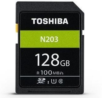 TOSHIBA SDXC 128GB N203 UHS-I, U1, 100MB/s, Class 10 (THN-N203N1280E4)