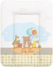Ceba Baby Prebaľovacia podložka na komodu mäkká 50 x 70 cm - Medvedíci s balónikmi