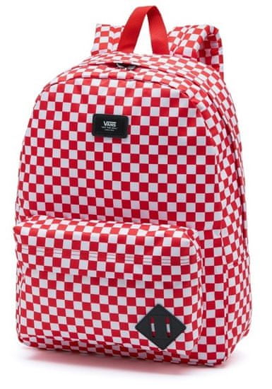 Vans pánsky červený batoh Mn Old Skool III Backpack Red Check