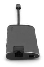 VERBATIM Viacportový rozbočovač USB-C, USB 3.1 GEN 1 / 3× USB 3.0 / HDMI / SDHC / MicroSDHC / RJ45 (49142)