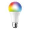 LED SMART WIFI žiarovka, klasický tvar, 10 W, E27, RGB, 270 °, 900 lm