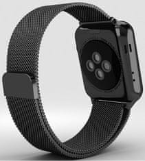 4wrist Oceľový milánsky remienok na Apple Watch – Čierny 38/40/41 mm