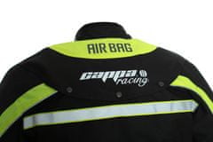Cappa Racing Airbagová bunda textilná CP - čierna / fluo XXL
