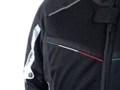 Bunda moto letná UNISEX ITALIA textilná čierna 2XL