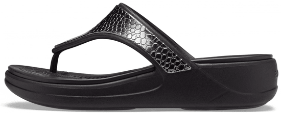 Crocs dámske žabky Monterey Metallic Wedge Flip (206303-0GQ)