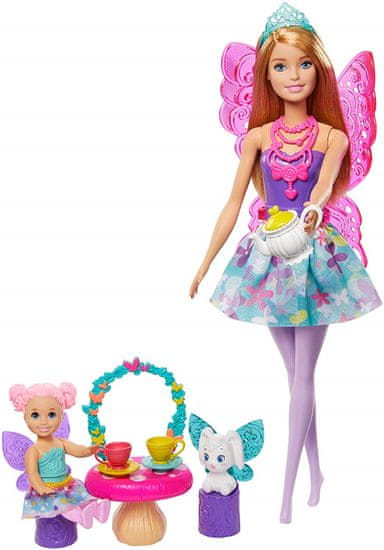 Mattel Barbie Rozprávkový herný set s bábikou Víla s krídlami