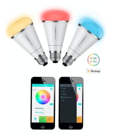 MiPOW Playbulb Rainbow inteligentná LED Bluetooth žiarovka - balenie 3 ks
