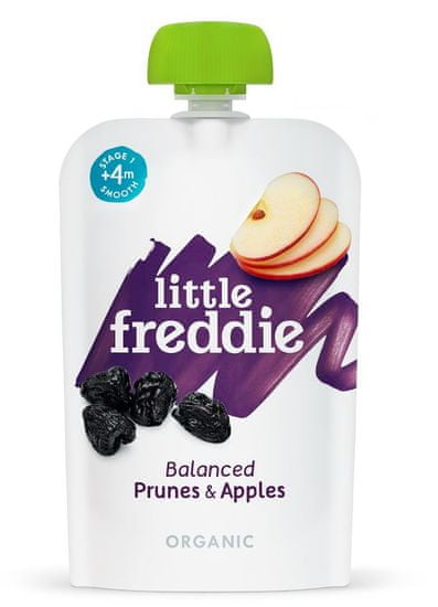 Little Freddie Sušené slivky s jablkami, 6 x 100g