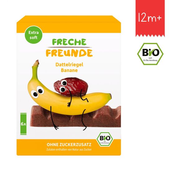 Freche Freunde BIO Tyčinka datle a banán 6x17g