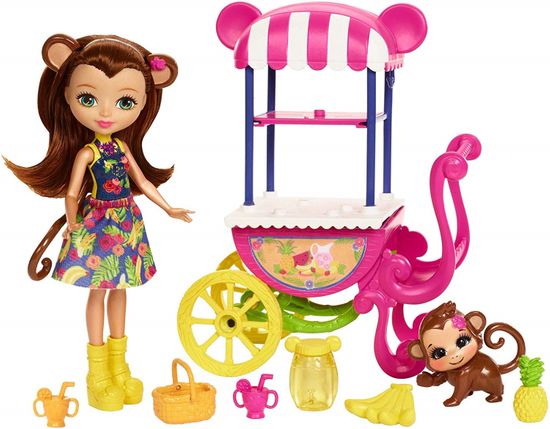 Mattel Enchantimals Herný set na bicykloch Fruit Cart