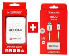 Skross PROMO powerbanka Reload 10 + Alarm USB kábel zadarmo, DN56-Promo