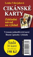 Lenka Vdovjaková: Cikánské karty - Základní návod na výklad + sada 36 karet