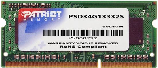 Patriot Signature Line 4GB DDR3 1333 SO-DIMM