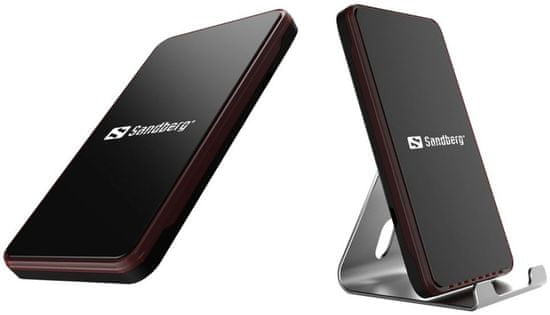 Sandberg Wireless Charger Alu Dock 10 W bezdrôtová nabíjačka Qi 441-07