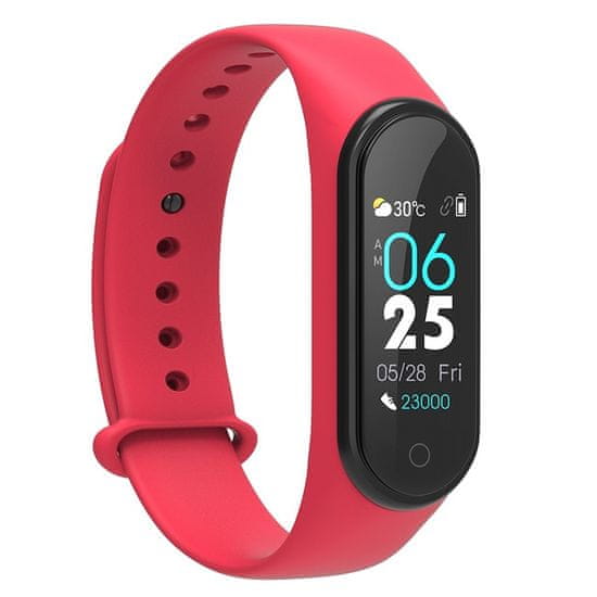 Neogo SmartBand MS4, fitness náramok, červený