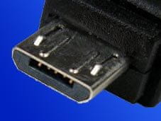 ROLINE Kábel USBA(M)-microUSB B(M), 5pin Nokia CA-101, Kodak #8913907 1,8m, čierny