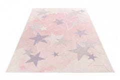 Obsession Detský kusový koberec Stars 410 pink 120x170