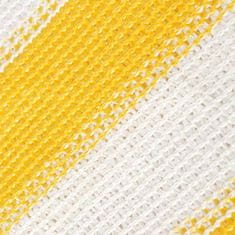 Vidaxl Balkónová markíza z HDPE, 75x600 cm, žlto-biela