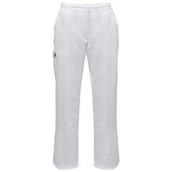 shumee Kuchárske nohavice 2 ks, naťahovací pás so šnúrkou, veľkosť S, biele