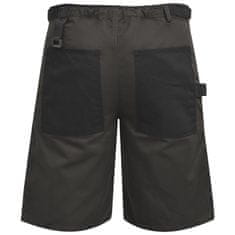 Vidaxl Pánske pracovné krátke nohavice, veľkosť L, sivé