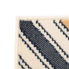 Vidaxl Moderný koberec, zigzag dizajn, 160x230 cm, hnedý/čierny/modrý