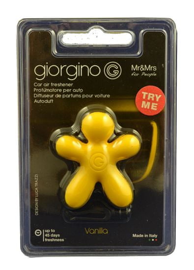 Mr&Mrs Fragrance Giorgino Vanilla (Yellow) vôňa do auta