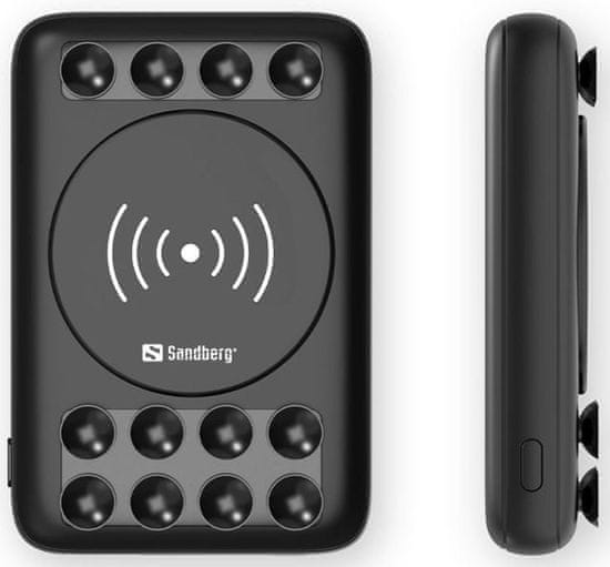 Sandberg Powerbank 10000 Wireless 10 W, powerbanka a bezdrôtová nabíjačka Qi 420-50