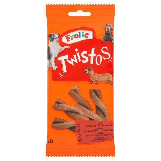 Frolic pochúťka Twistos s hovädzím 105 g