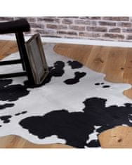 Obsession Kusový koberec Toledo 190 black white 155x190 tvar kožušiny