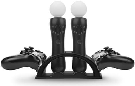 Hama nabíjacia stanica pre PS4/PS VR (54412), držiak, praktický, štýlový, až 4 zariadenia